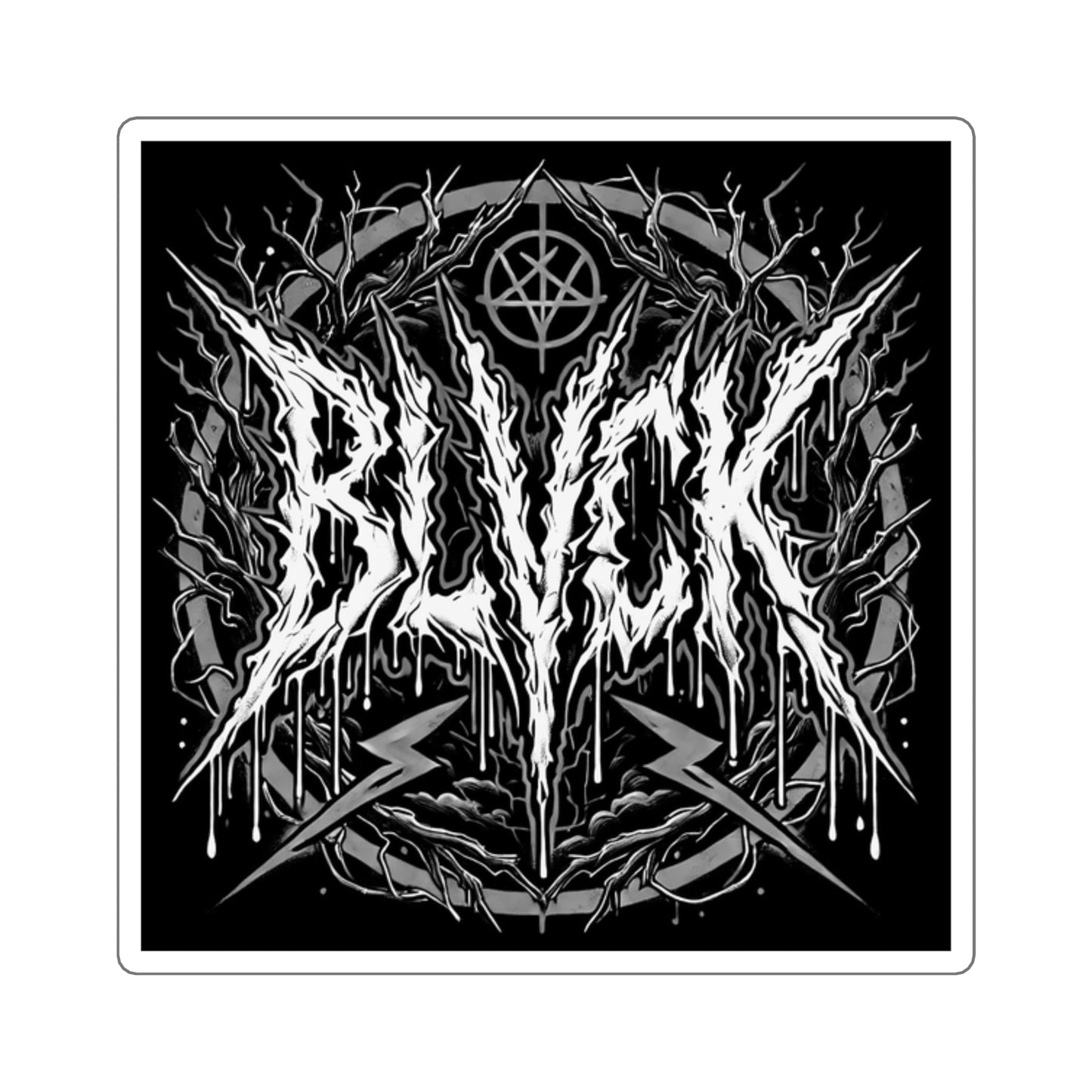 Reaper’s Mark // 2x2 BLVCK Sticker