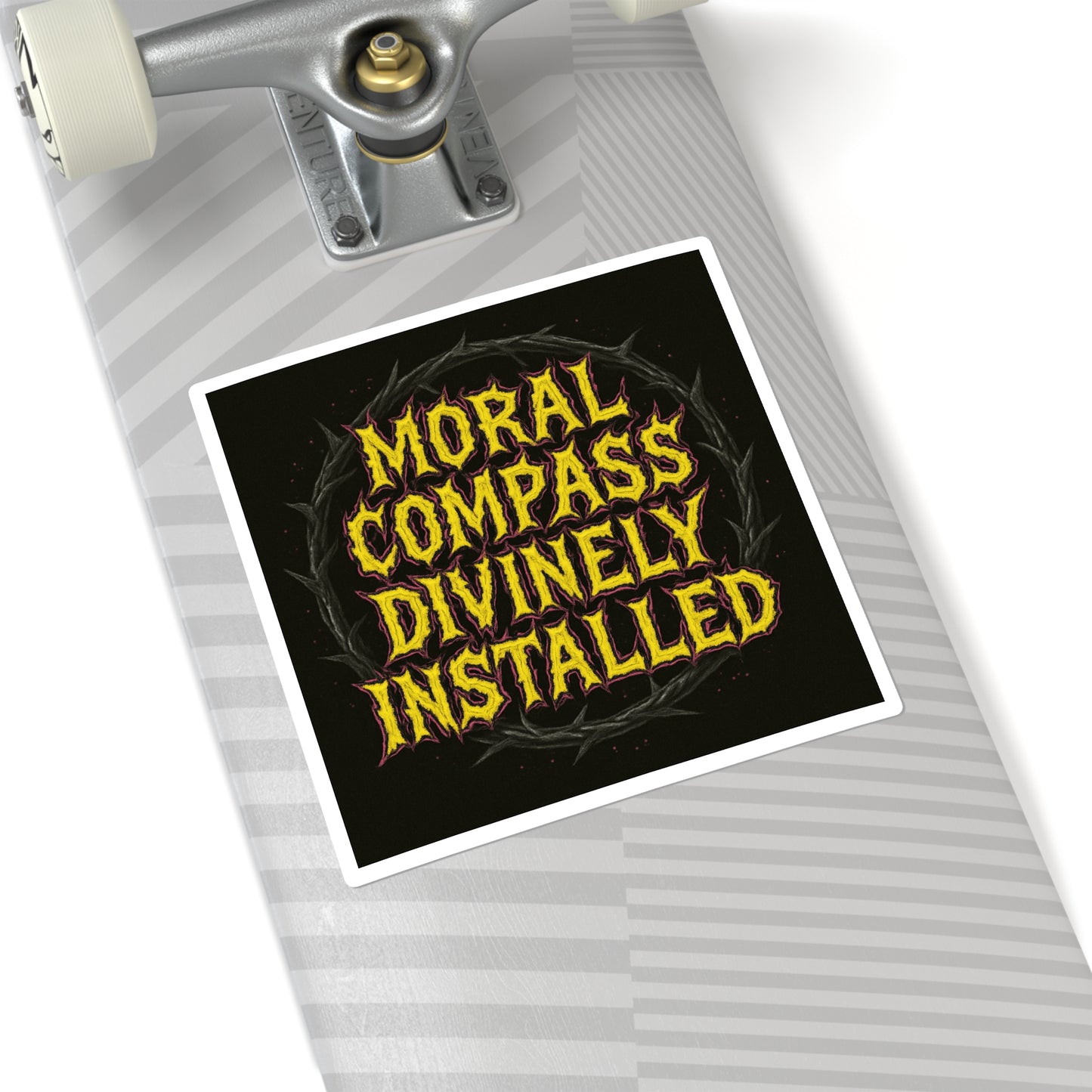 Divinely Installed // 2x2 BLVCK Sticker