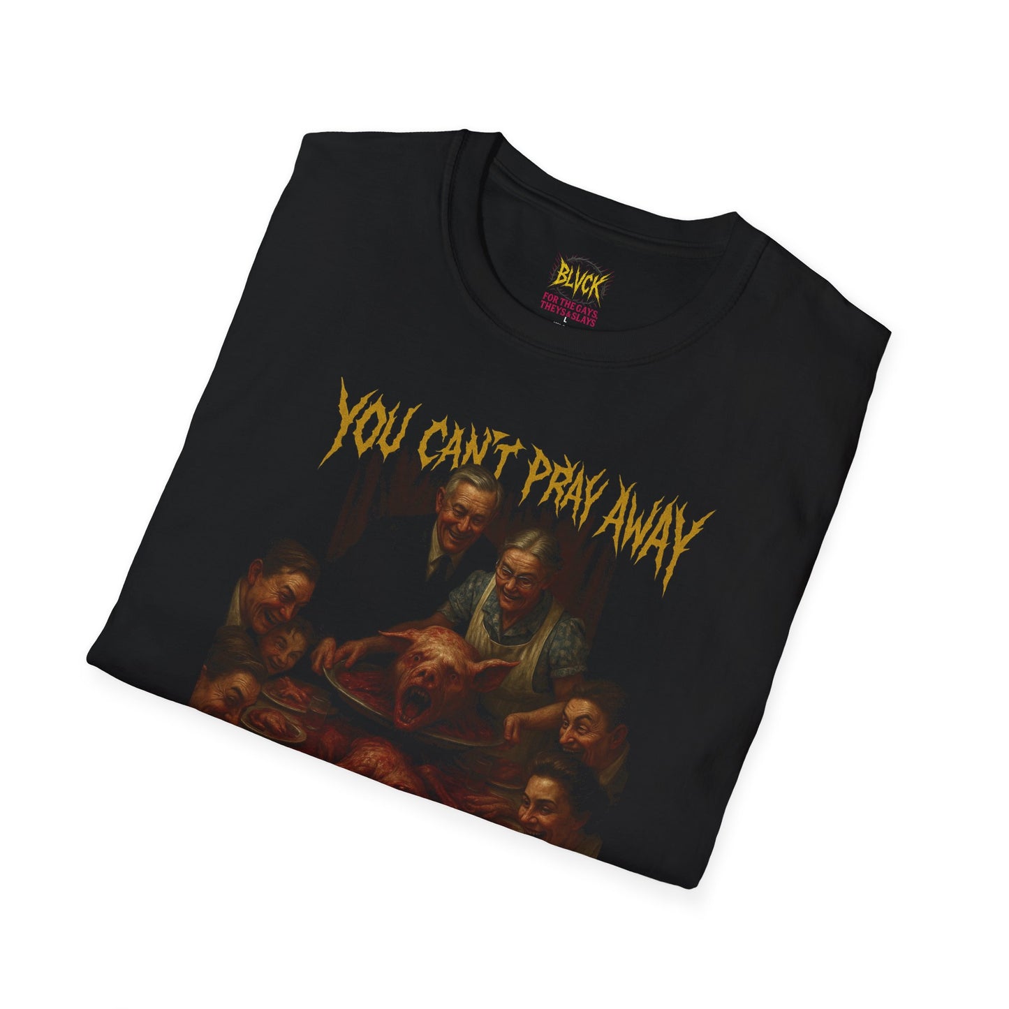 Can’t Pray Away Genocide // BLVCK Slaughter Gospel Tee
