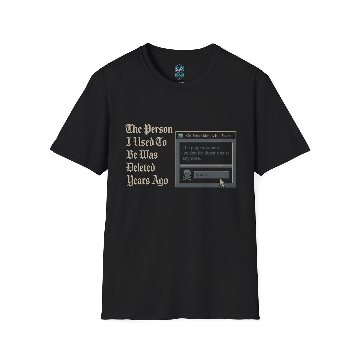 404: Identity Not Found // BLVCK Retro Tee