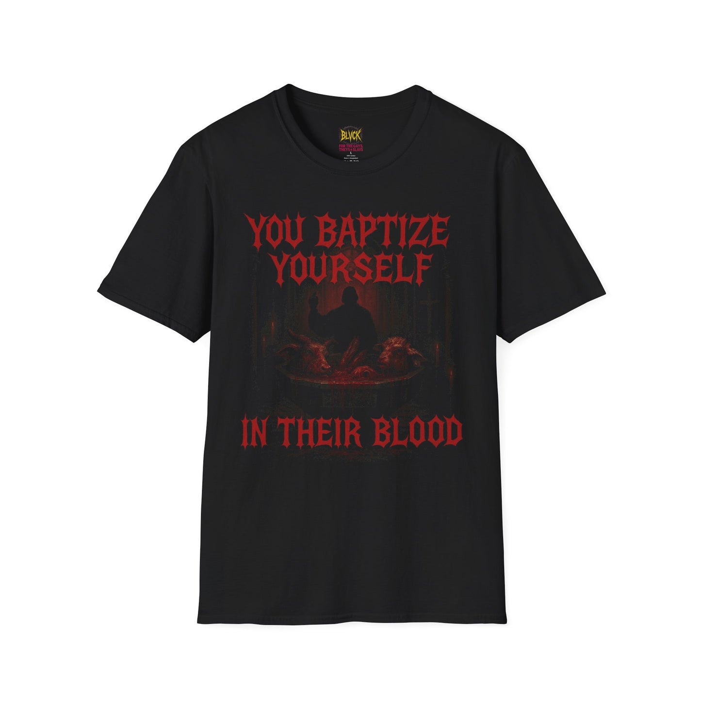 Baptized In Blood // BLVCK Slaughter Gospel Tee