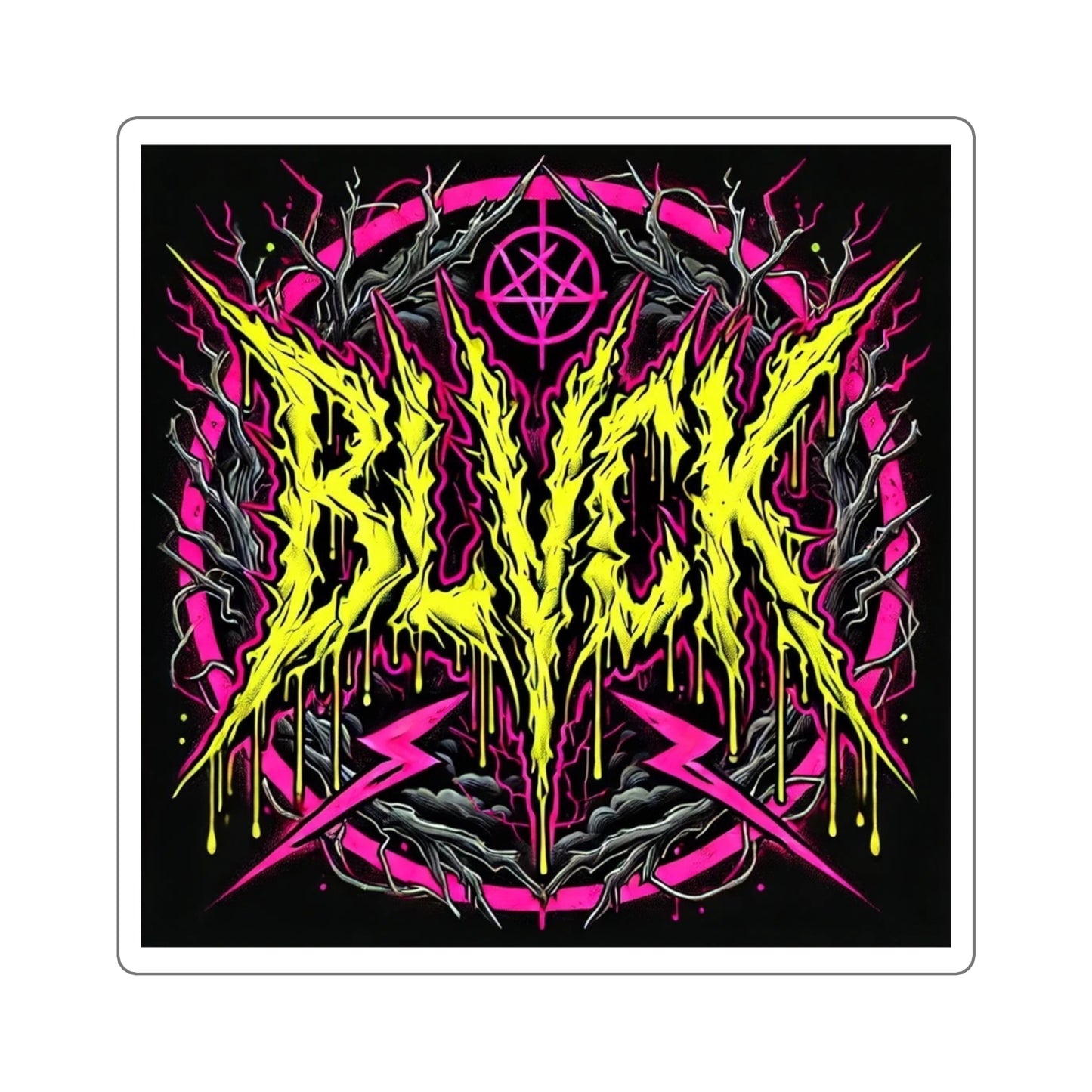 BLVCK Logo – Chaos Crown Edition // 2x2 BLVCK Sticker