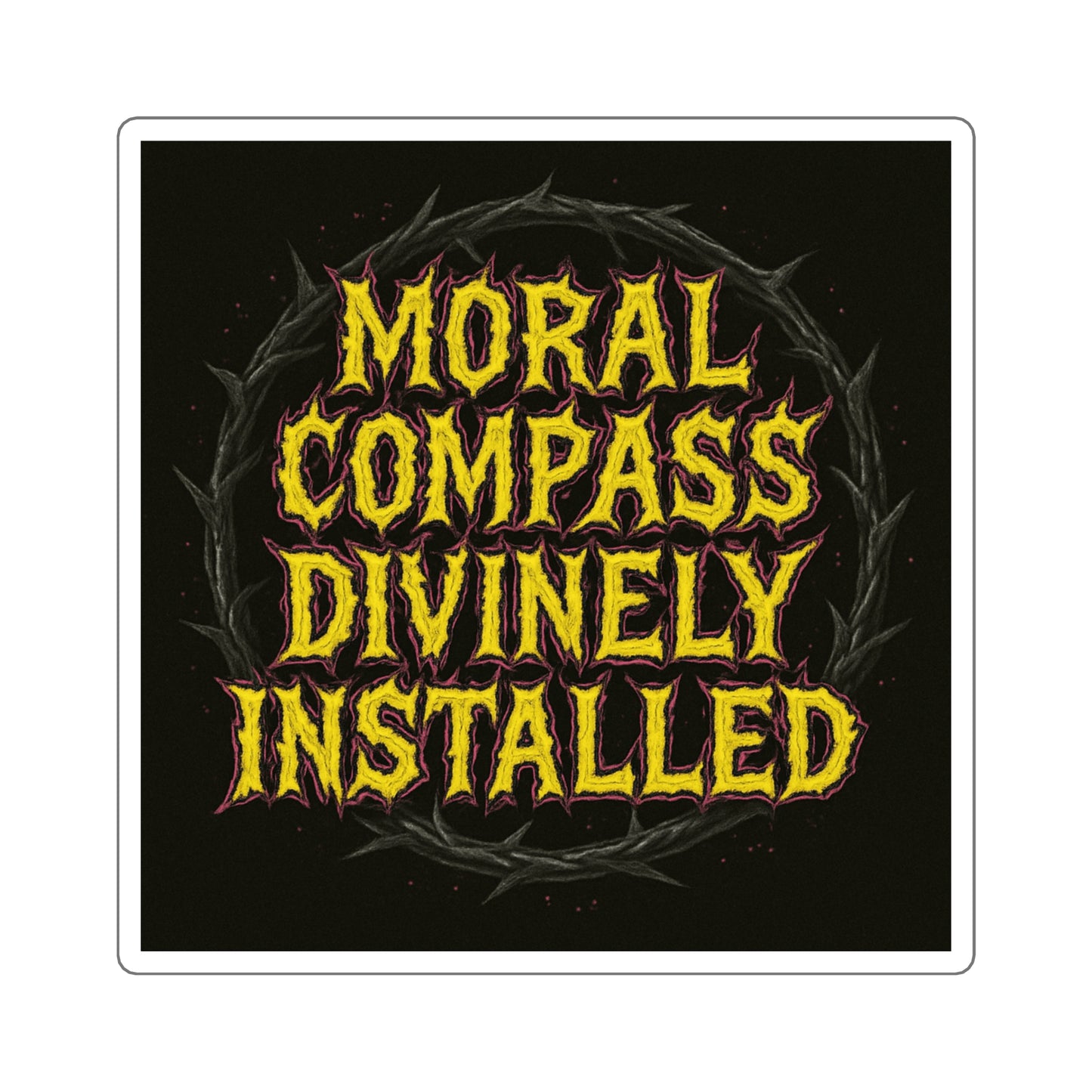 Divinely Installed // 2x2 BLVCK Sticker
